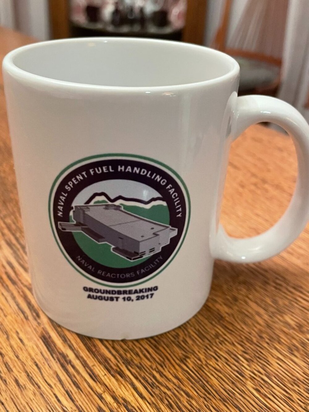 Naval Spent Fuel Handling Facility NRF Groundbreaking 2017 Coffee Cup 12 ounces